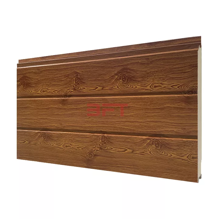 Double Grooved Wood Grain Metal Siding Panel price